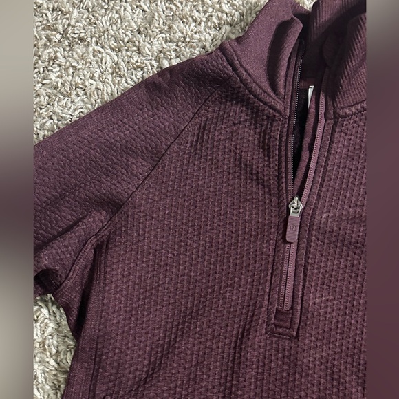 Lululemon Engineered Warmth 1/2 Zip Sz 2 Burgundy Maroon - Picture 7 of 7